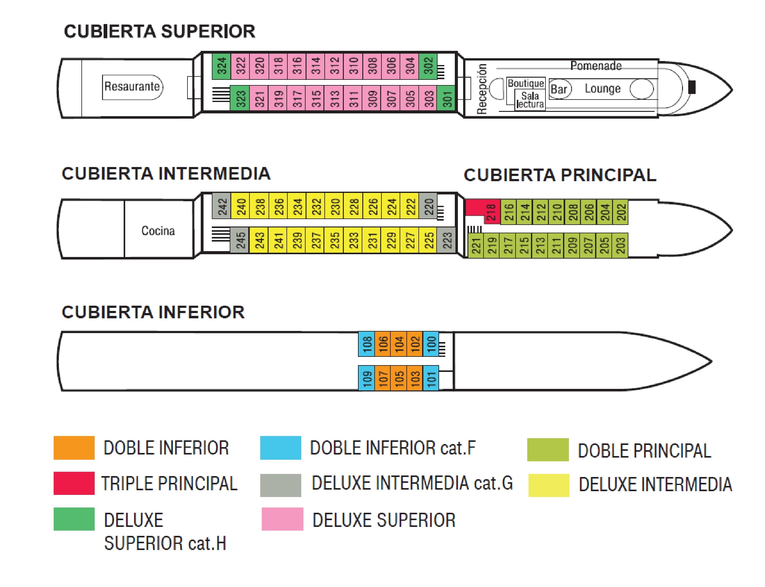 Ms Crucestar Deck Plan